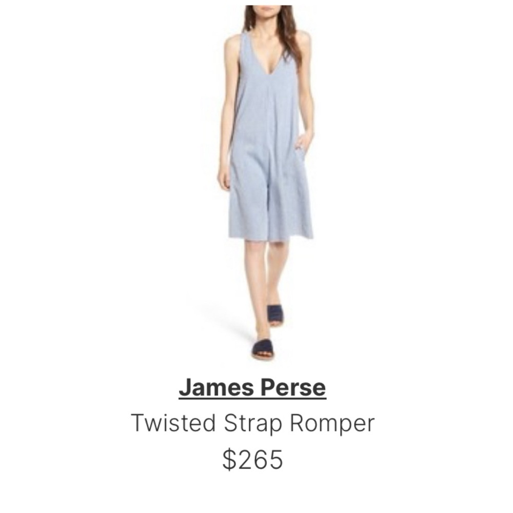 Standard James Perse Linen Playsuit Size 0